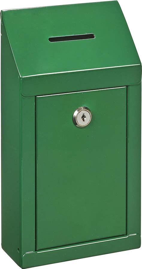 metal wall mounted donation box|wall mounted locking donation box.